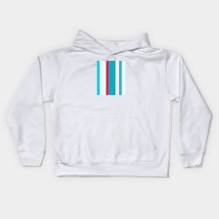 Crazy stripes red and blue Kids Hoodie